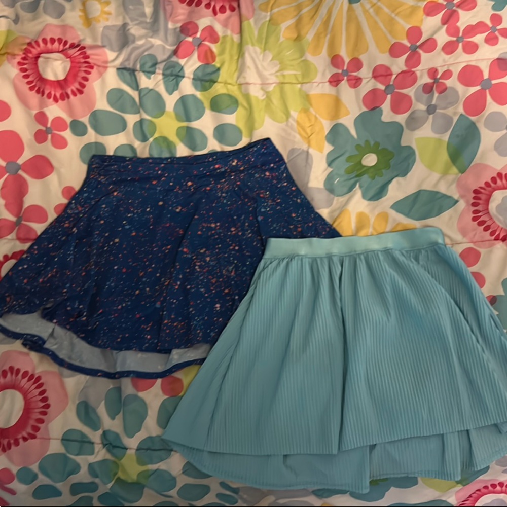 All in Motion Blue and Light Blue Kids Skirts